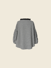 PUFF SLEEVES VICHY BLOUSE