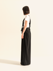 VISCOSE BLEND PANTS WITH SUSPENDERS