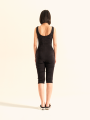 COTTON JERSEY SLEEVELESS JUMPSUIT