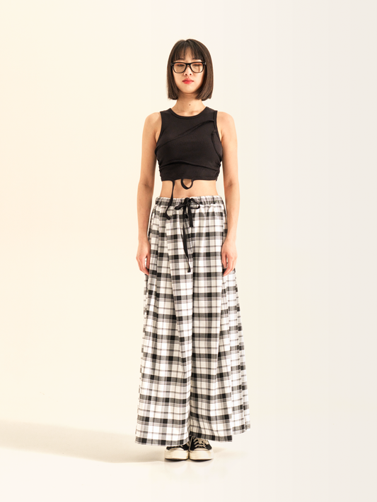 CROP TOP CON LATI ELASTICIZZATI