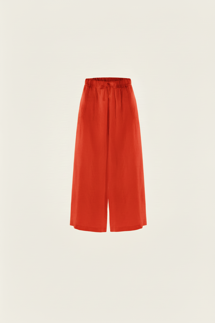 LINEN PALAZZO TROUSERS