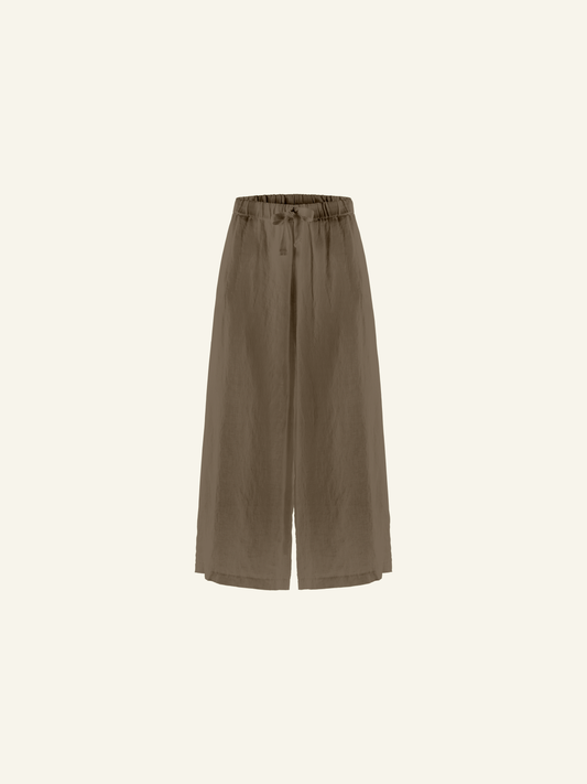 PANTALONE PALAZZO IN LINO