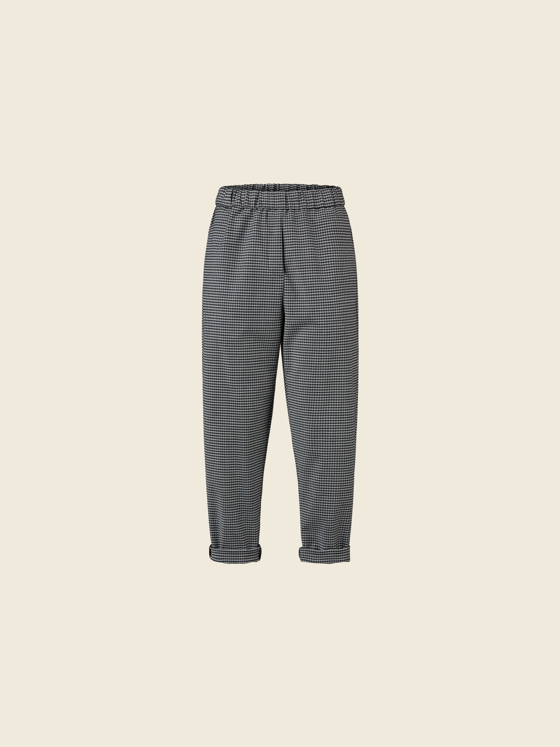 VICHY WOOL BLEND PANTS