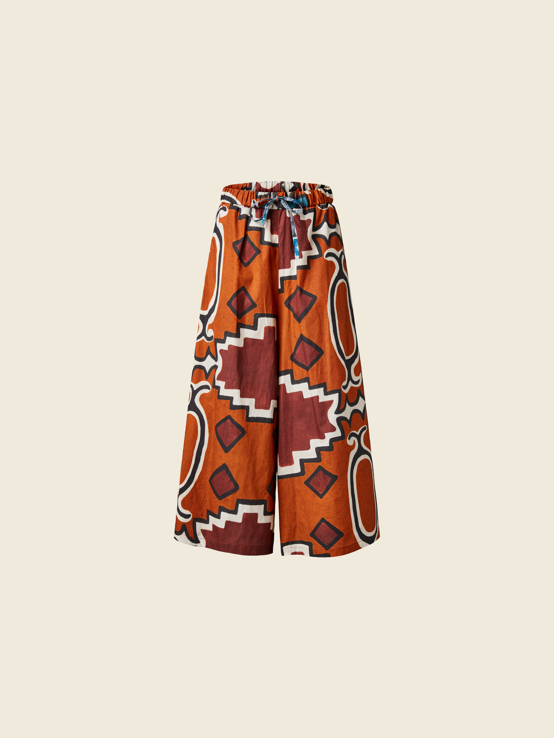 WIDE PANTS  WITH ETHNIC PATTERN (VAR.A)