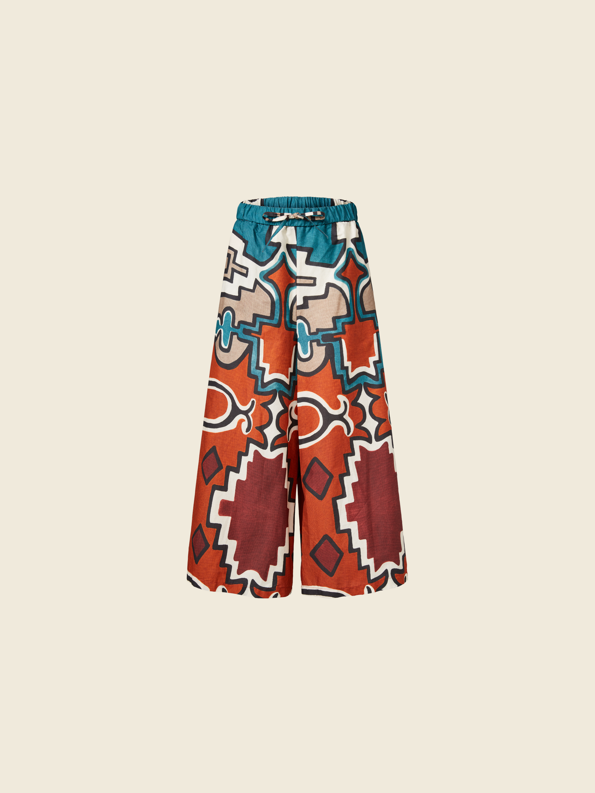 WIDE PANTS  WITH ETHNIC PATTERN (VAR. B)