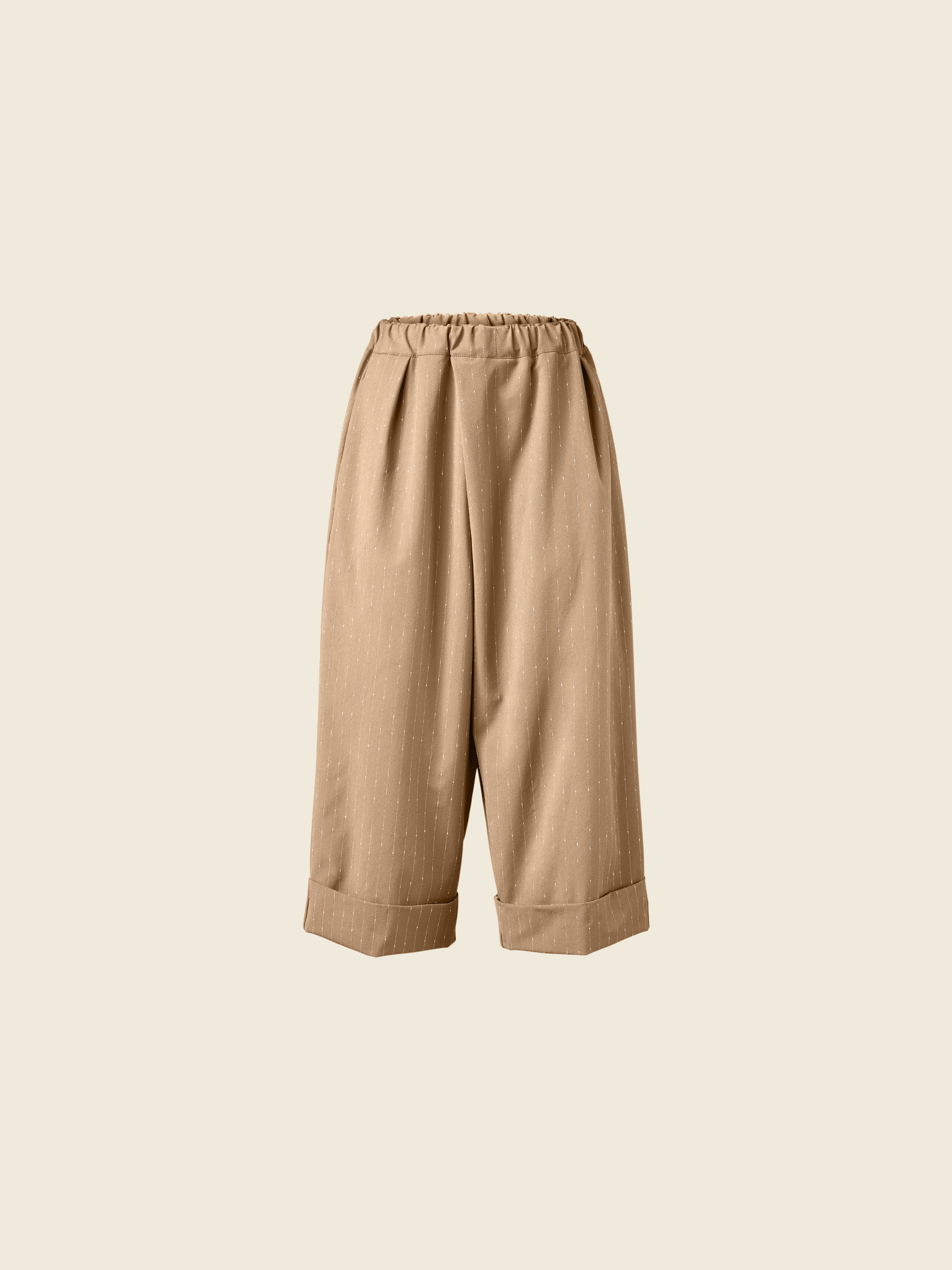 CULOTTE PANTS WITH TURN-UP HEM