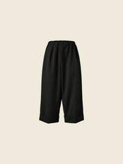 CULOTTE PANTS WITH TURN-UP HEM