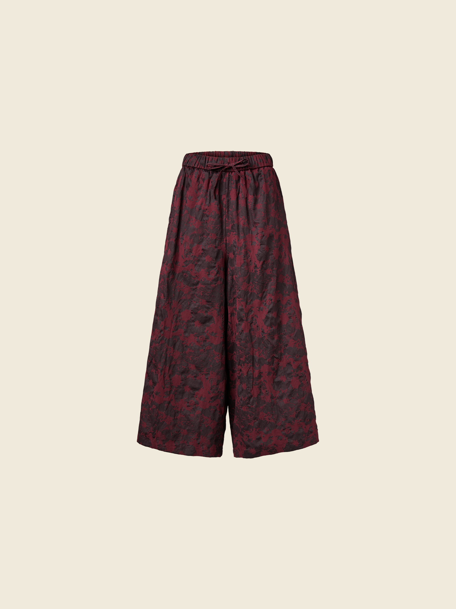 CULOTTE PANTS WITH FLORAL PATTERN