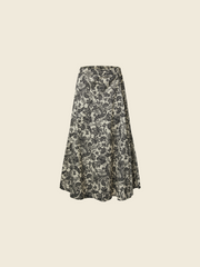 FLARED FLOREAL SKIRT