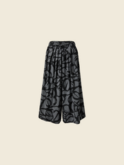 CULOTTE TROUSERS IN PRINTED FABRIC