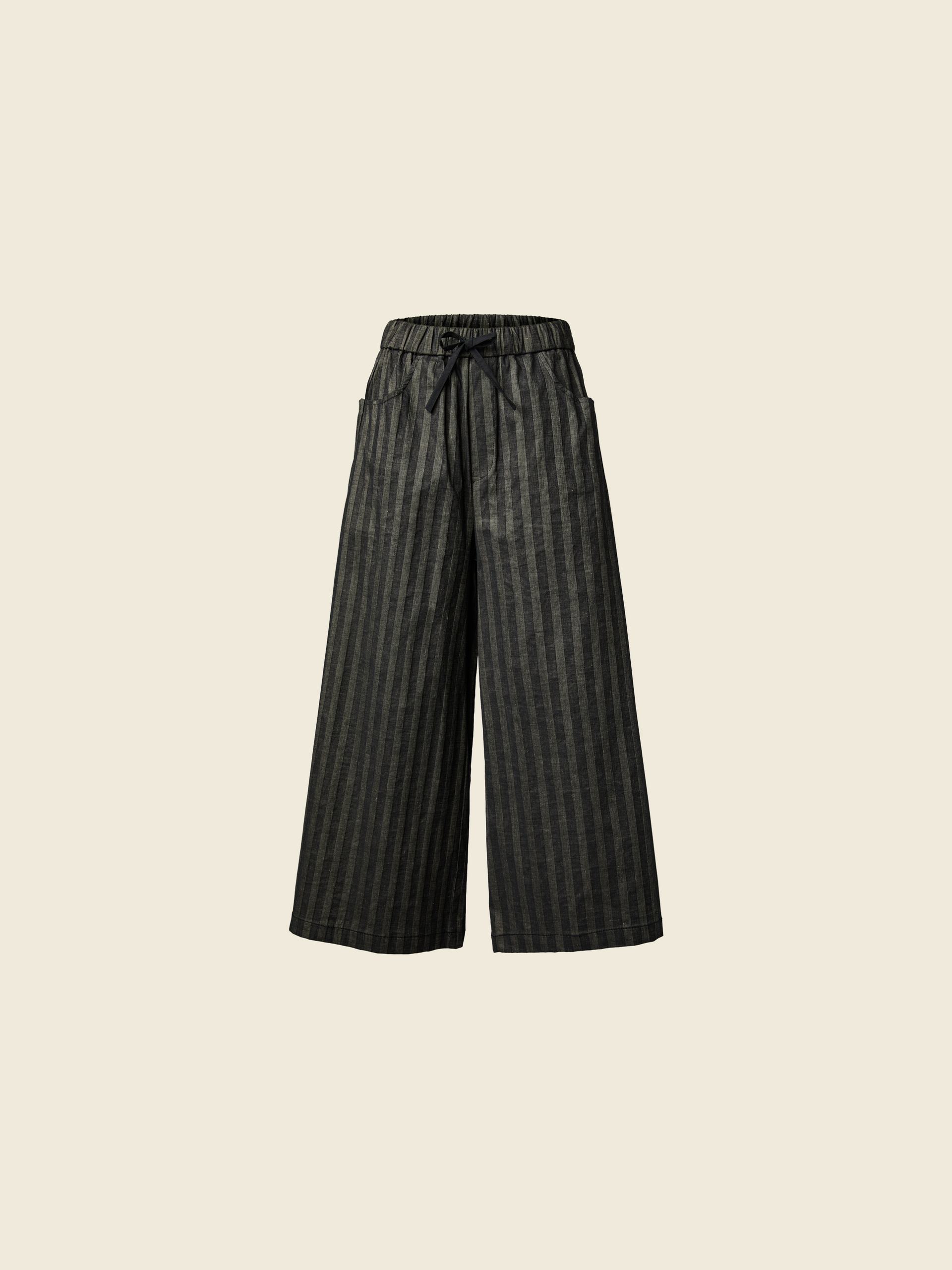 STRIPED CULOTTE TROUSERS