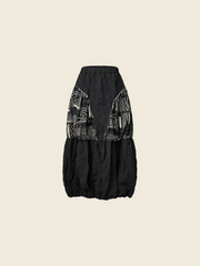 AW26 PATCHWORK BUBBLE SKIRT