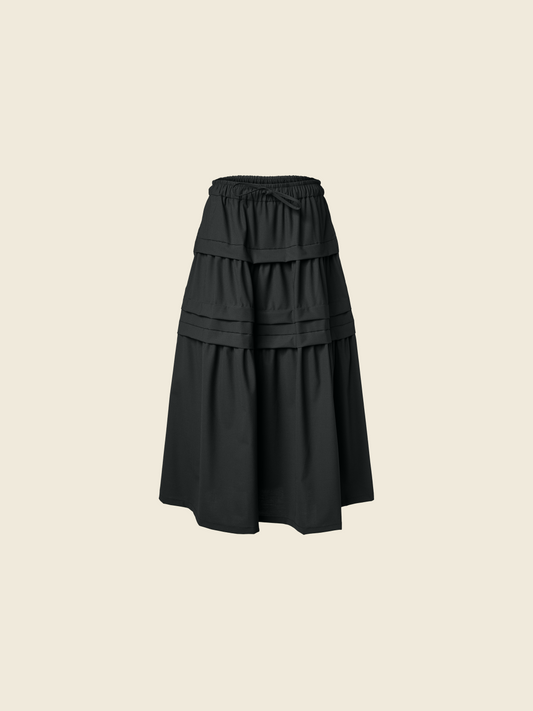 AW26 PLEATED LONG SKIRT