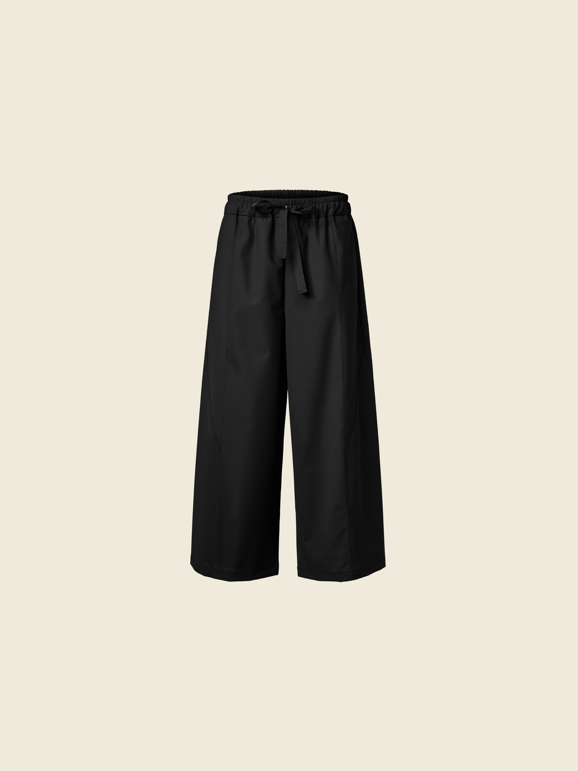 VISCOSE BLEND PANTS WITH GROS GRAIN DRAWSTRING