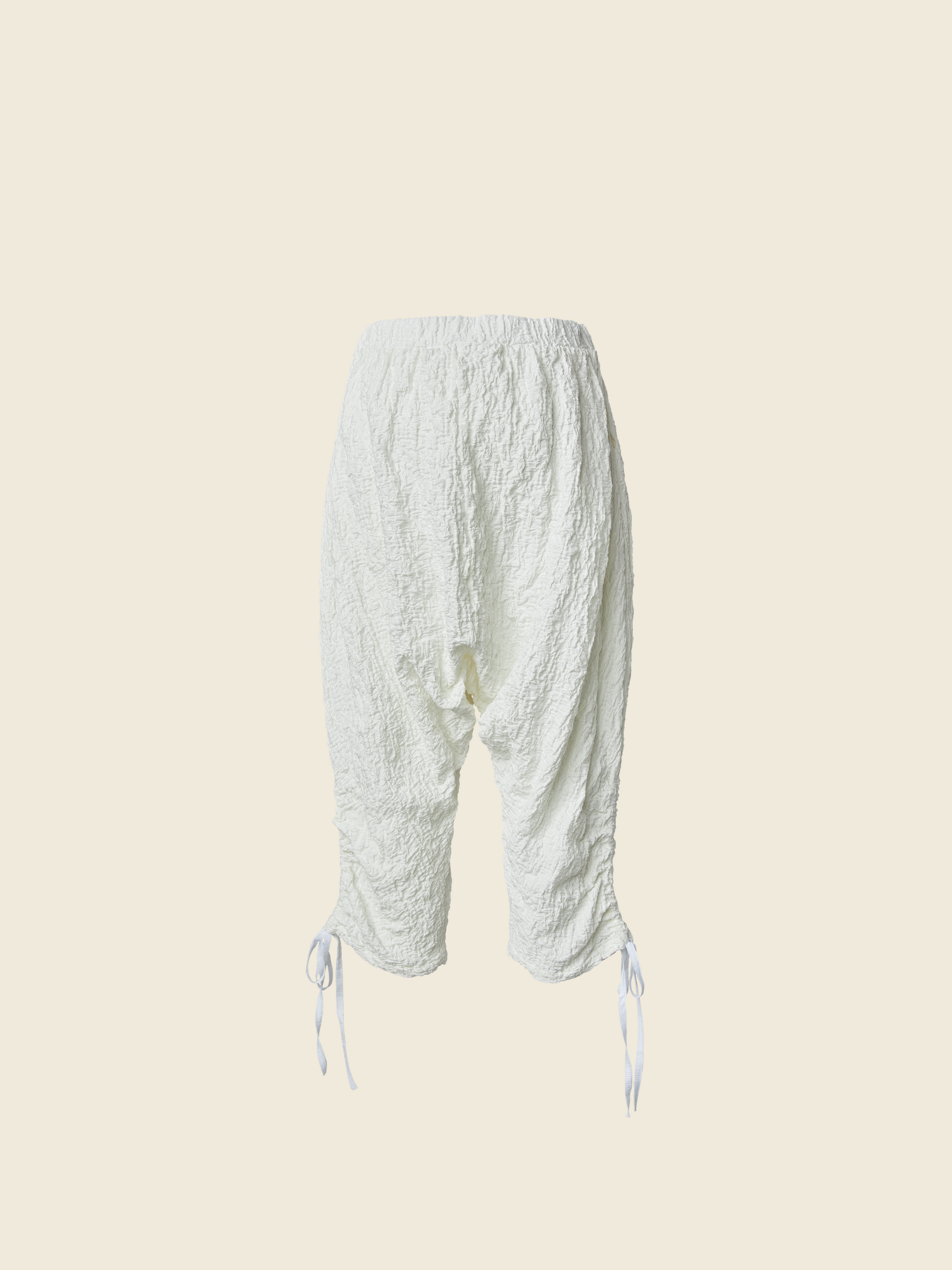 EMBOSSED LOW CROTCH PANTS