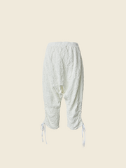 EMBOSSED LOW CROTCH PANTS