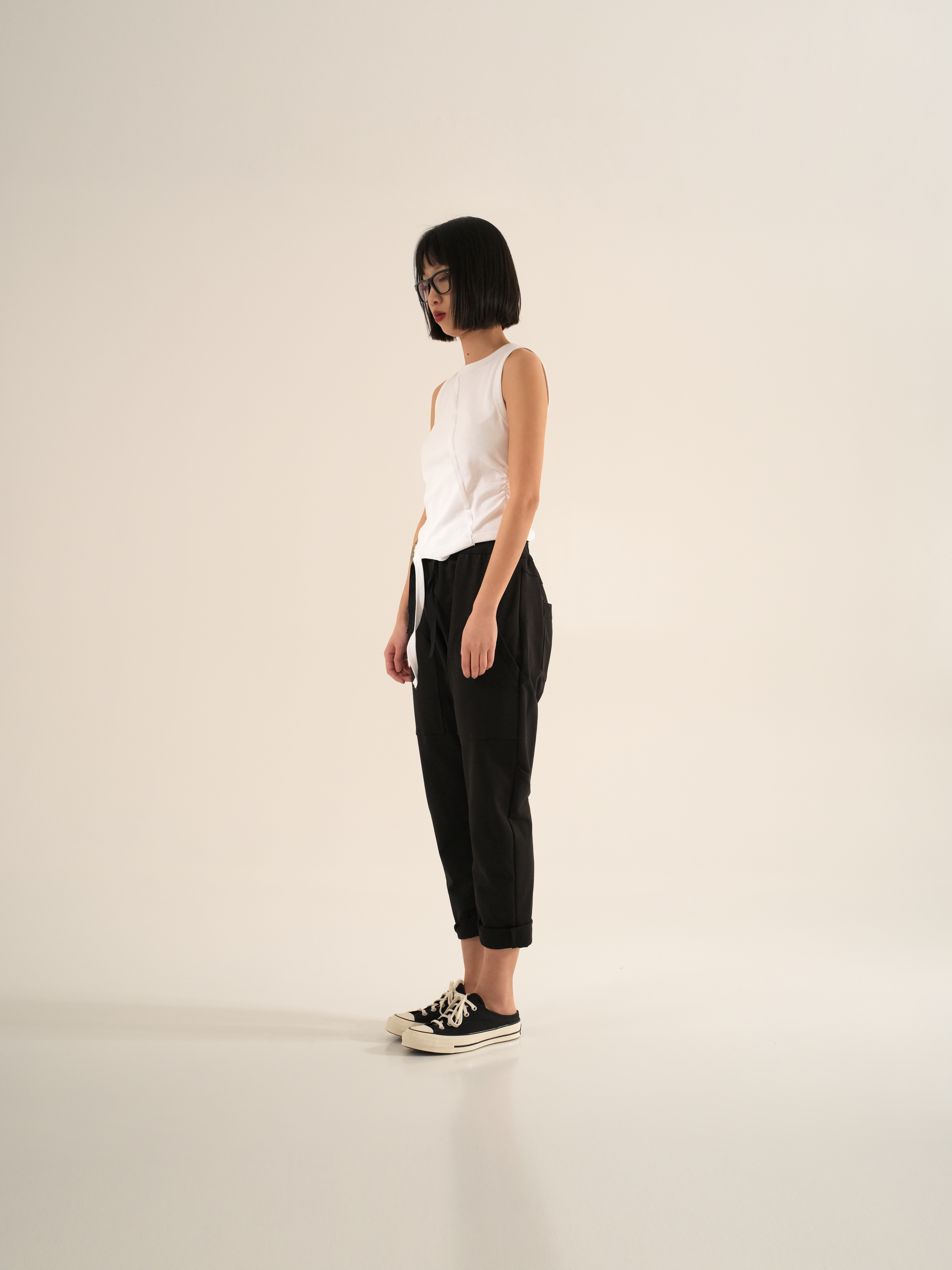 PANTALONI JOGGER IN FELPA