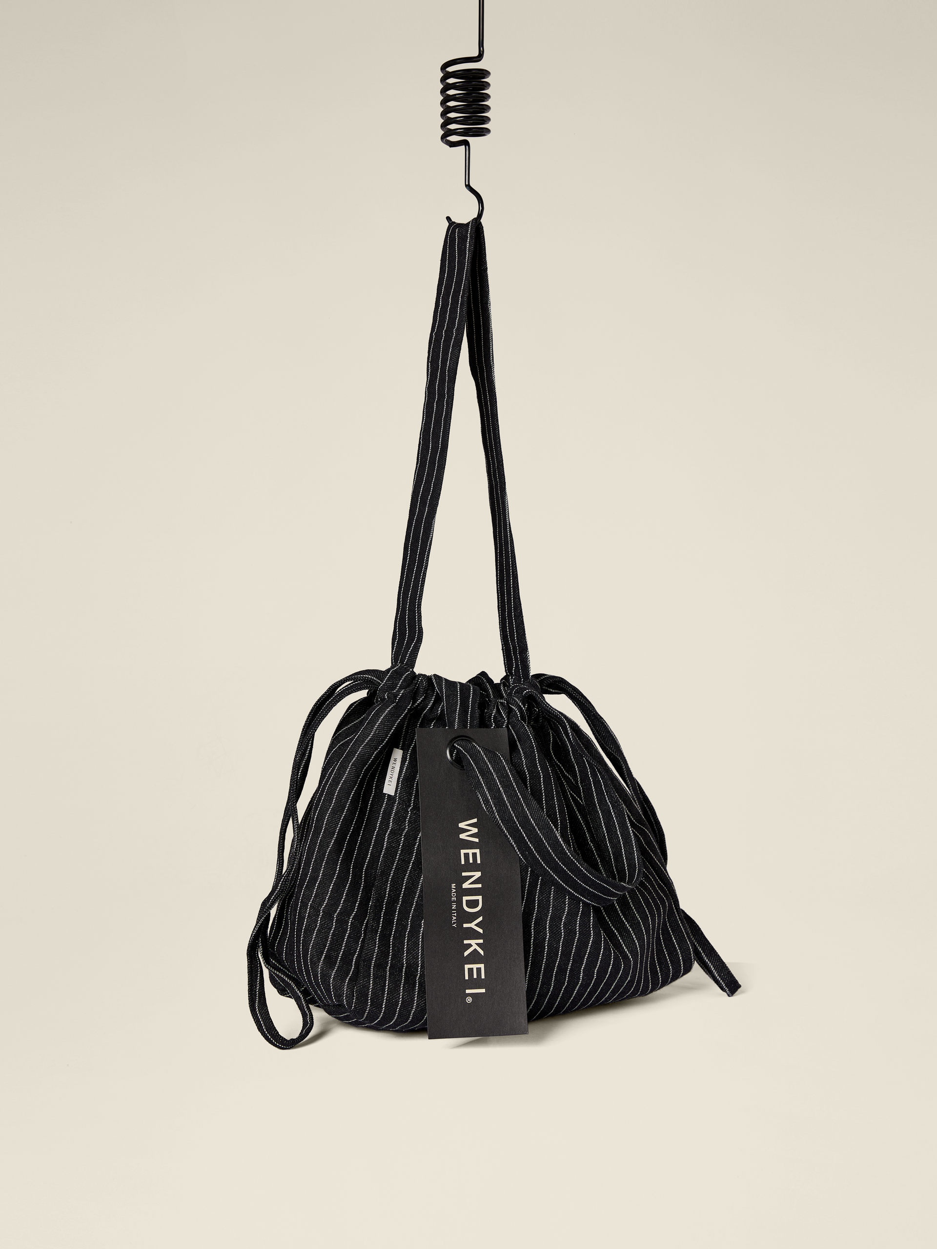 BLACK STRIPED BAG – WENDYKEI BLACK STRIPED BAG – WENDYKEI
