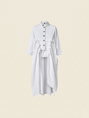 PLEATED OVERCOAT