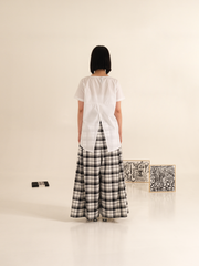 B/W SCOTTISH PALAZZO PANTS