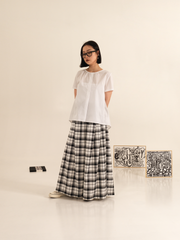 B/W SCOTTISH PALAZZO PANTS