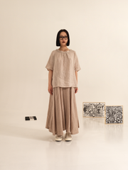 LINEN FULL SKIRT