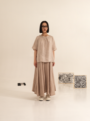 BLUSA AMPIA IN LINO