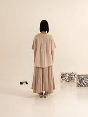 BLUSA AMPIA IN LINO