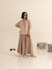 LINEN FULL SKIRT