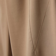 罗缎抽绳粘胶纤维混纺长裤