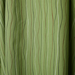 DRESS IN WAVY PINSTRIPES FABRIC