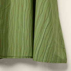 DRESS IN WAVY PINSTRIPES FABRIC