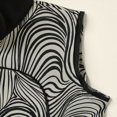 ZEBRA PRINT NEOPRENE TOP