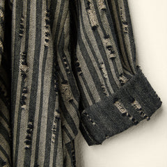 CARDIGAN IN TESSUTO SPIGATO STRAPPATO