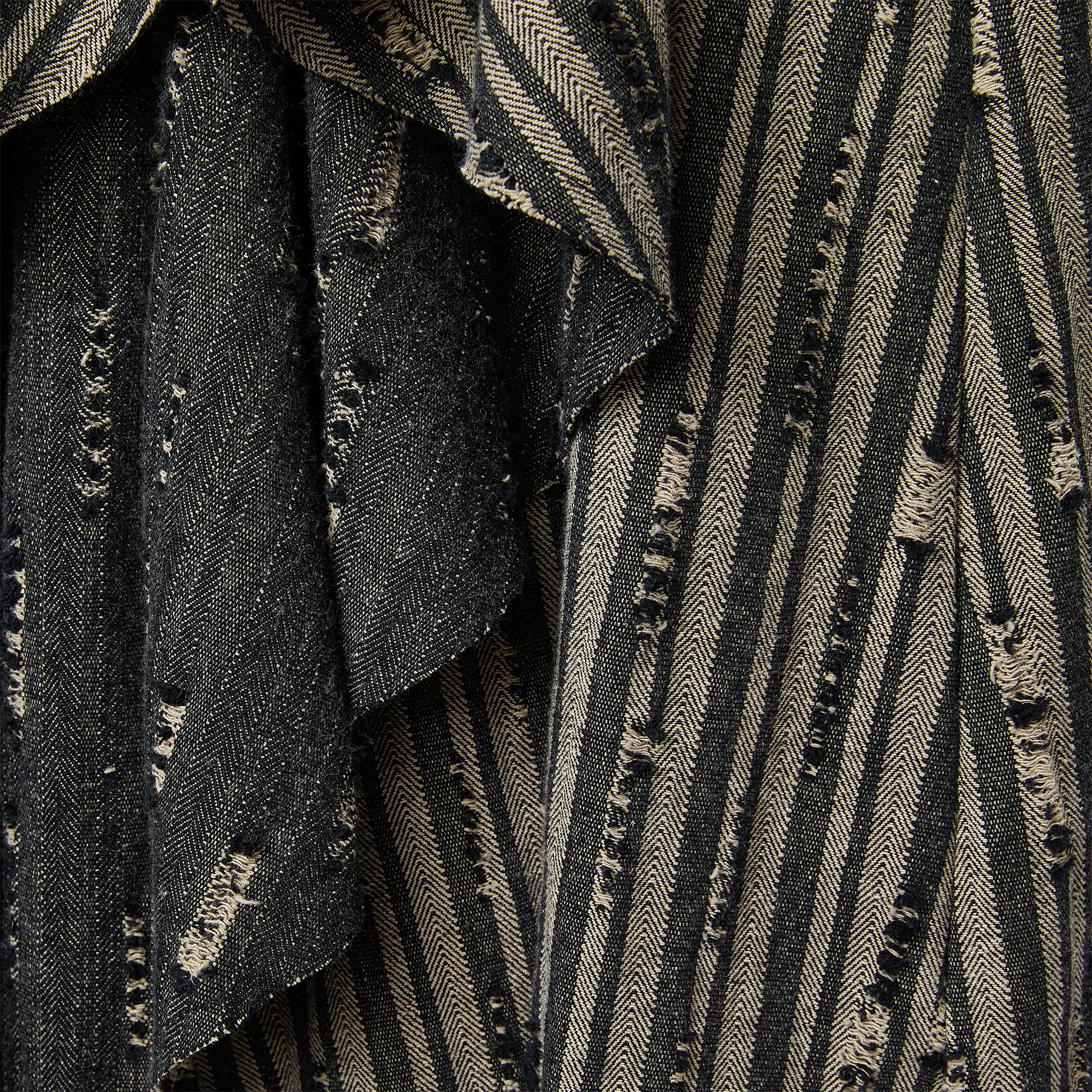 CARDIGAN IN TESSUTO SPIGATO STRAPPATO