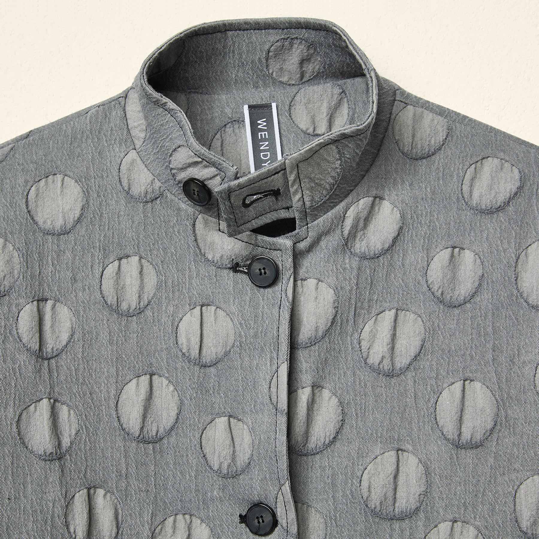 CAPPOTTO IN COTONE A POIS