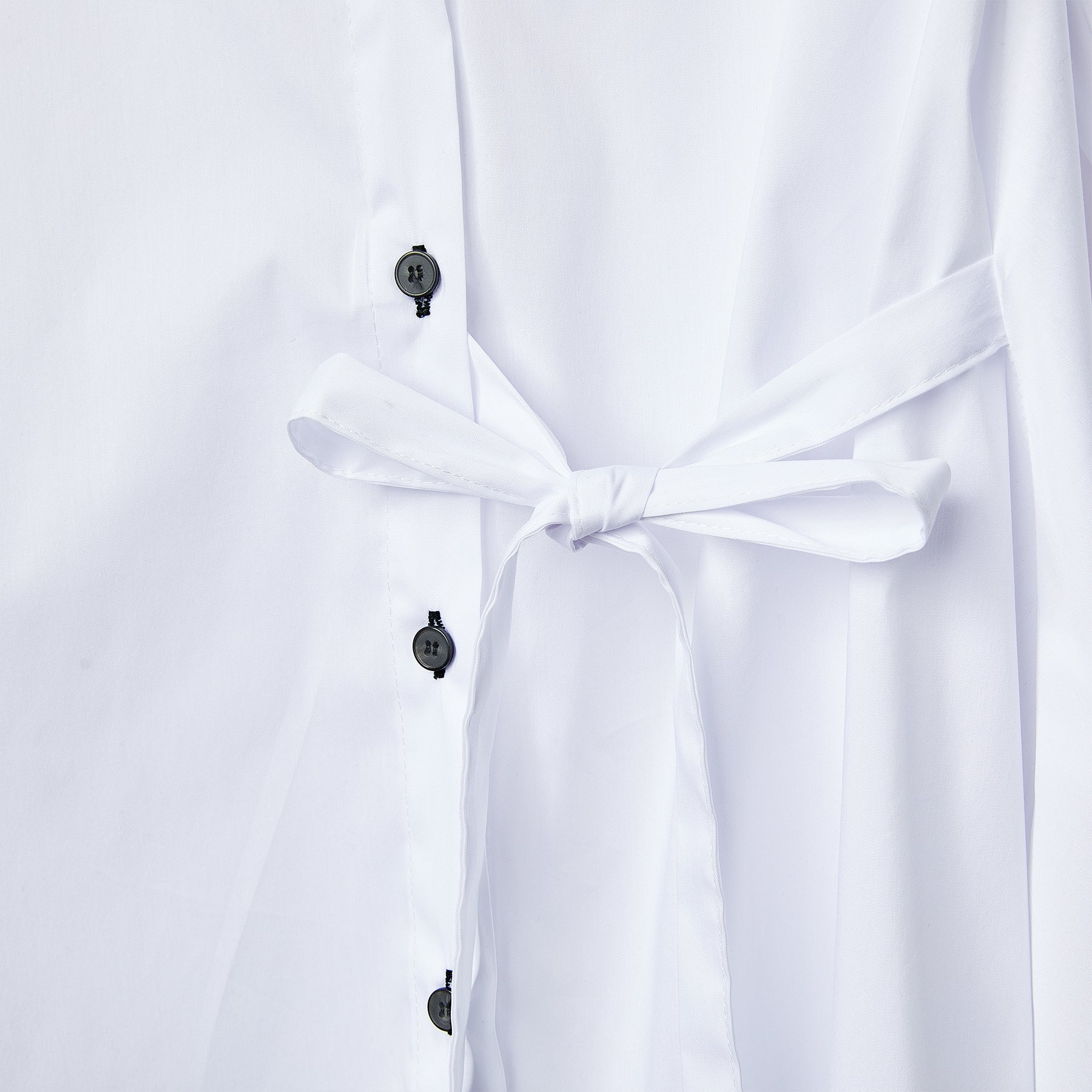CAMICIA LUNGA CON NASTRO