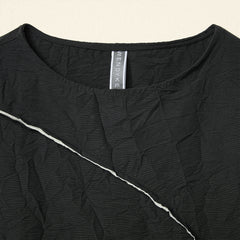 DRESS WITH HALF CIRCLE INLAY