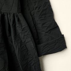 DRESS WITH HALF CIRCLE INLAY
