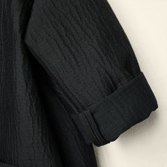 COAT IN COTTON AND VIRGIN WOOL BLEND FABRIC