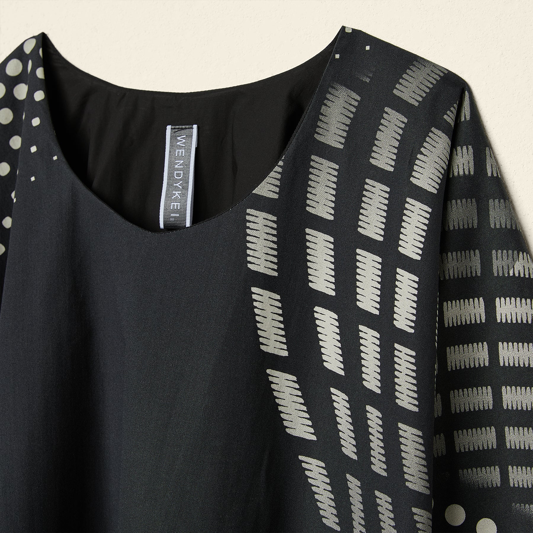 MAXI BLOUSE IN PRINTED COTTON FABRIC