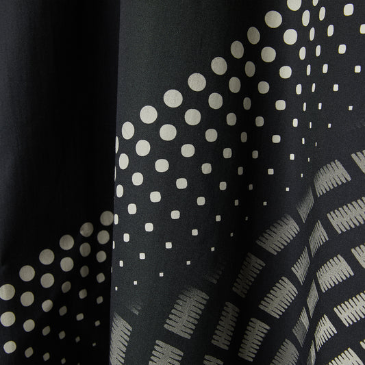MAXI BLOUSE IN PRINTED COTTON FABRIC