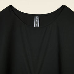 DRESS WITH PLEAT BLACK