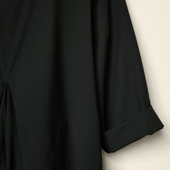 DRESS WITH PLEAT BLACK