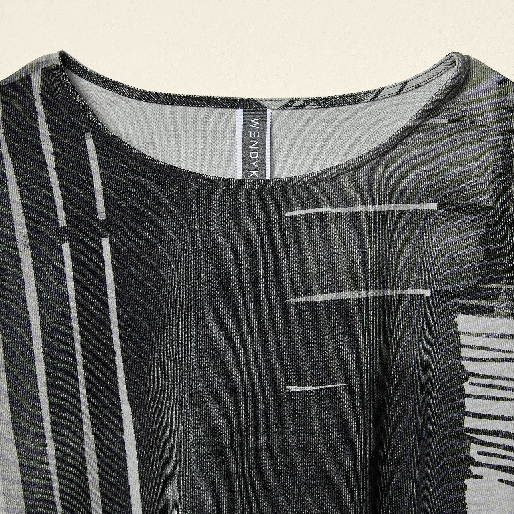COTTON DRESS WITH ABSTRACT PRINT
