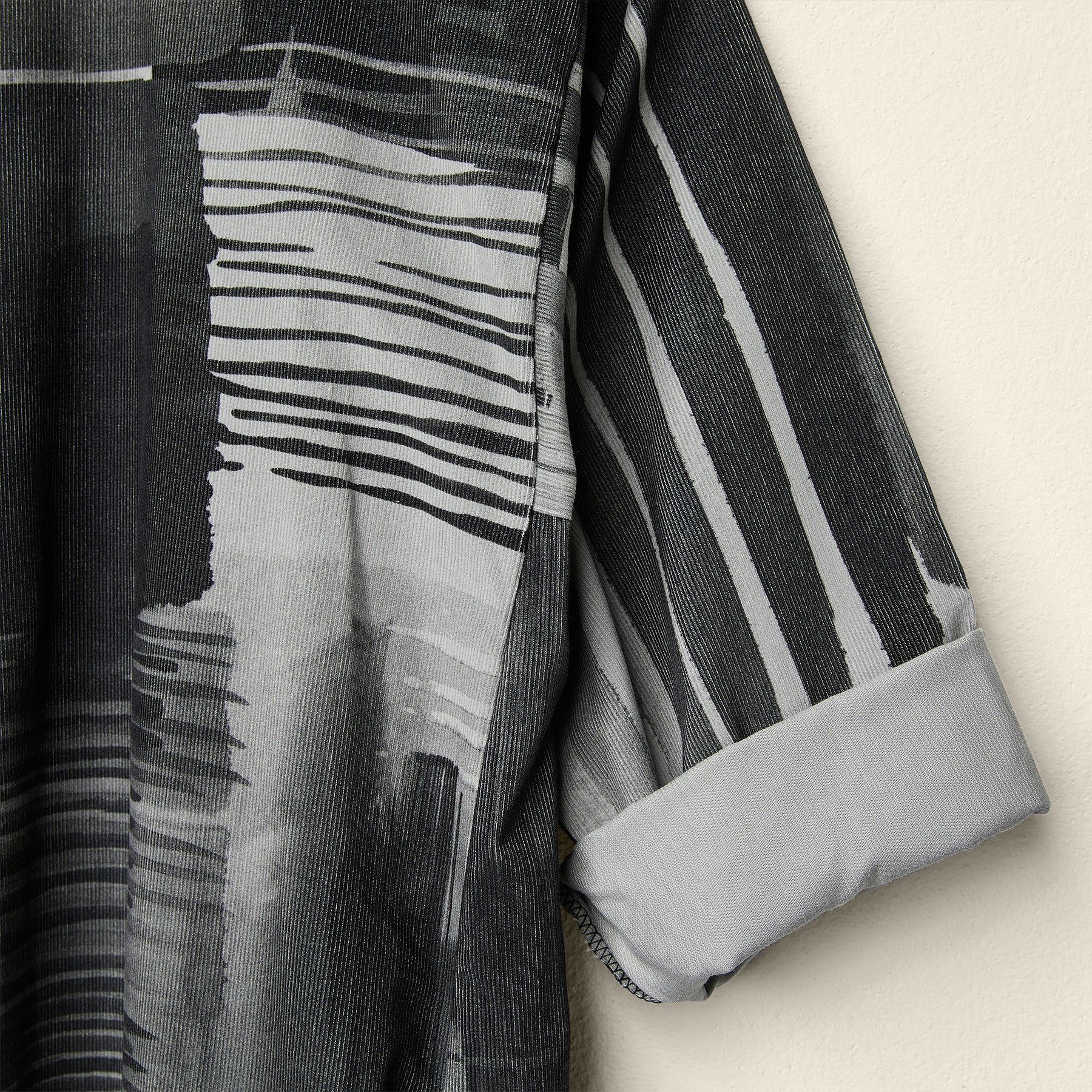 COTTON DRESS WITH ABSTRACT PRINT