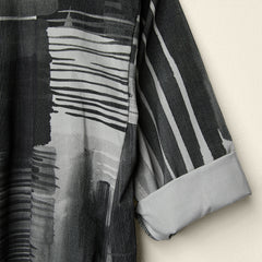 COTTON DRESS WITH ABSTRACT PRINT