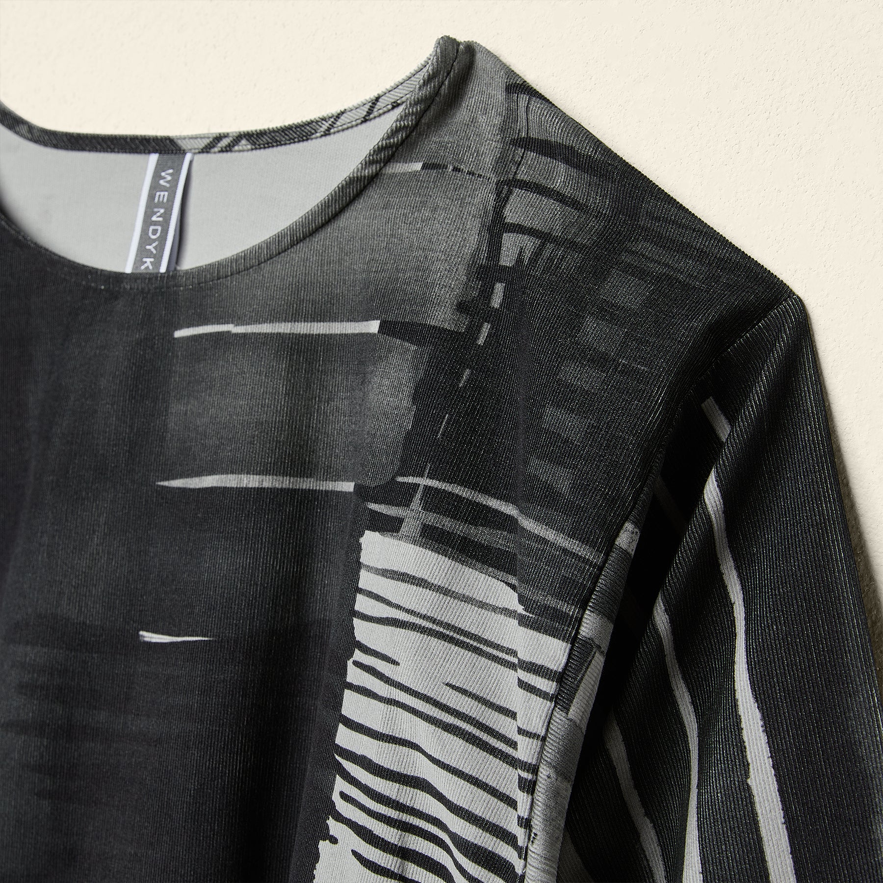 COTTON DRESS WITH ABSTRACT PRINT