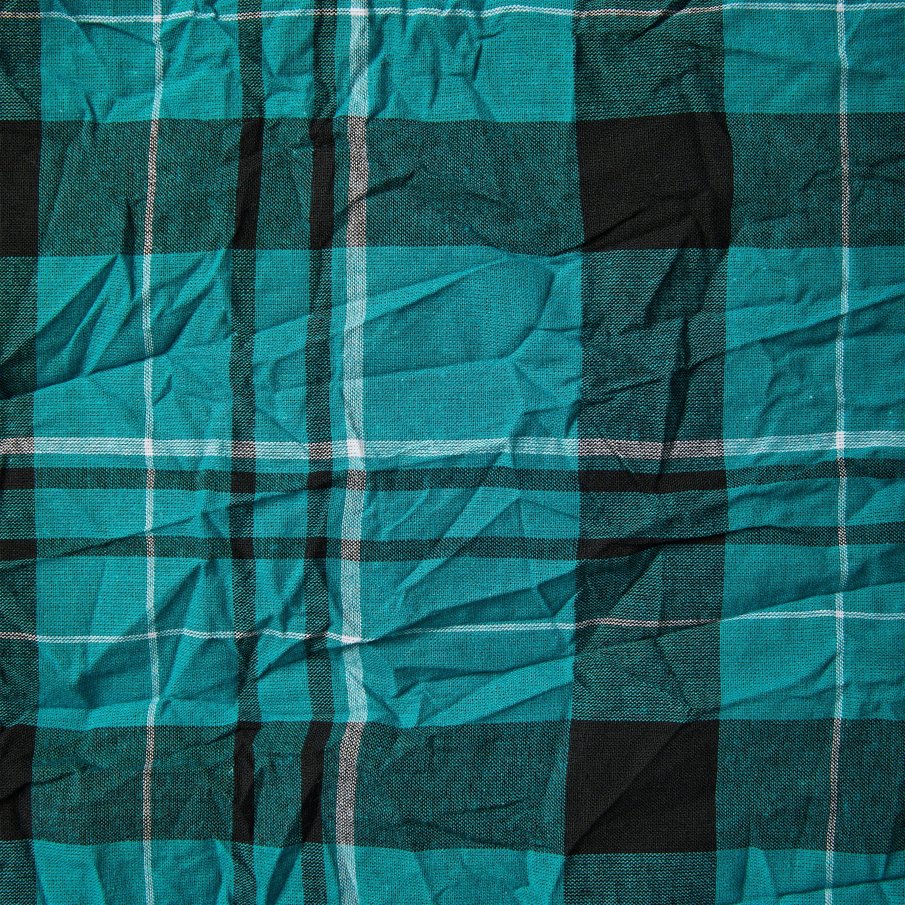 AQUA GREEN CHECKED SCARF