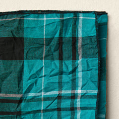 AQUA GREEN CHECKED SCARF